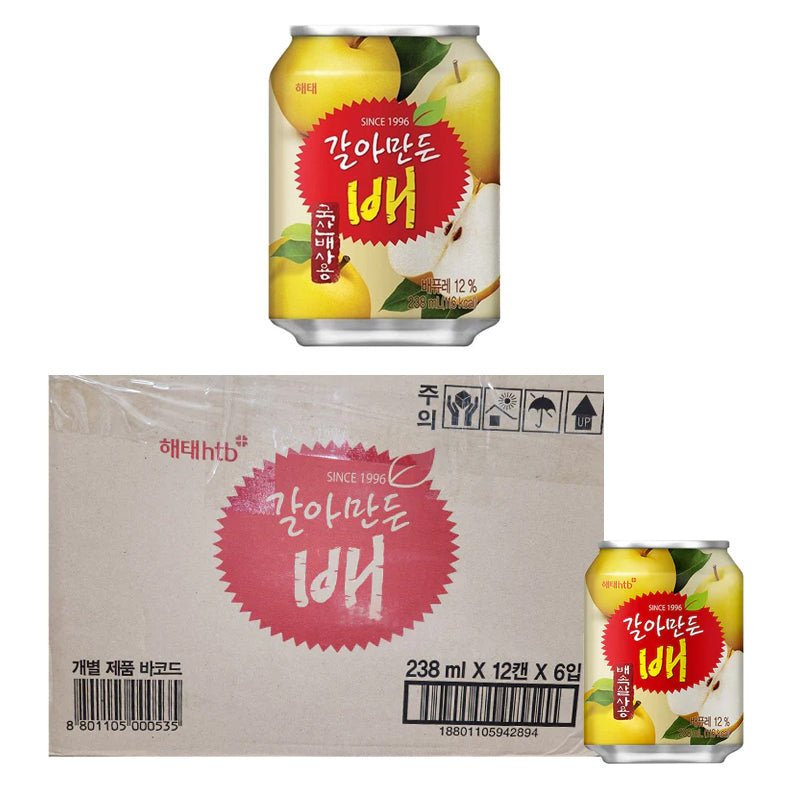 해태htb 갈아만든 배 238ml x 12캔 x 6입
