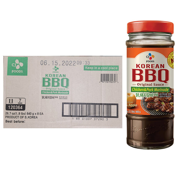 Cjfoods Korean Bbq Original Sauce Chicken And Pork Marinade 480g X 8 Ajufood