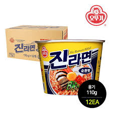 12*110g OTG) Jin Ramen Bowl Mild Cup (L)-오뚜기) 컵 진라면 (순한맛) (대)