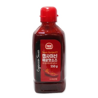 16*550g  Hot Pepper Sauce - 해표 캡사이신 소스