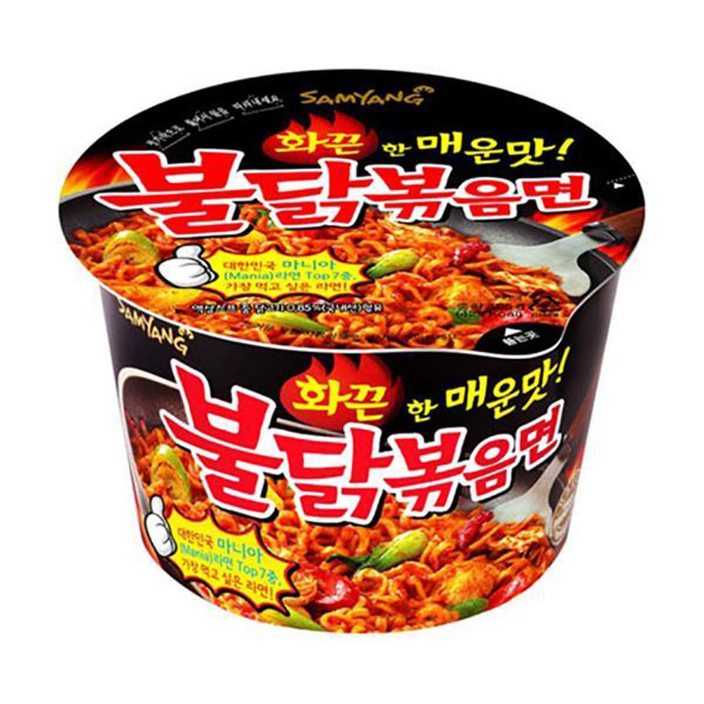 16*105g SY) Hot Chicken Favored Bog Bowl-삼양)  불닭 볶음면 (큰컵)