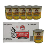 Chef's Quality Pineapple Chunks in Natural Juice 6 x 6lb 10oz